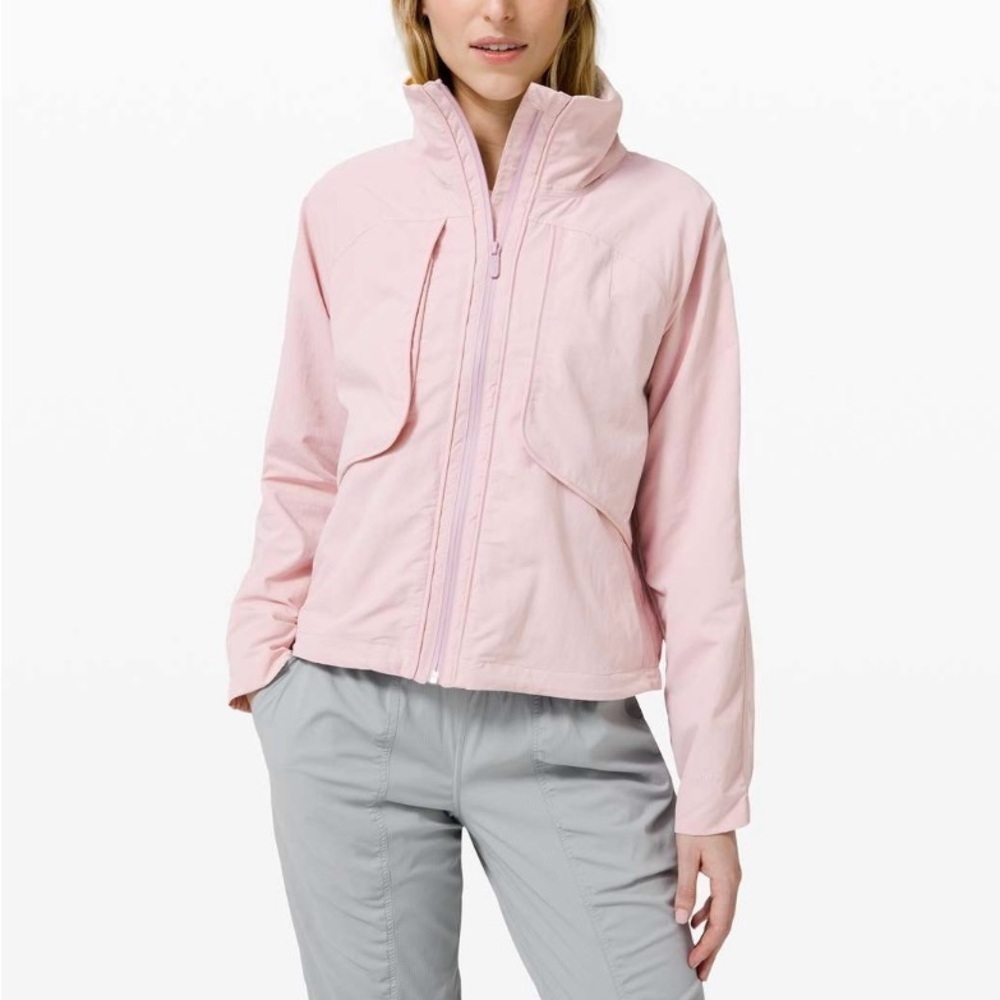Lululemon Always Effortless Jacket Coat Pink Bliss Size 6 Stretch Glyde